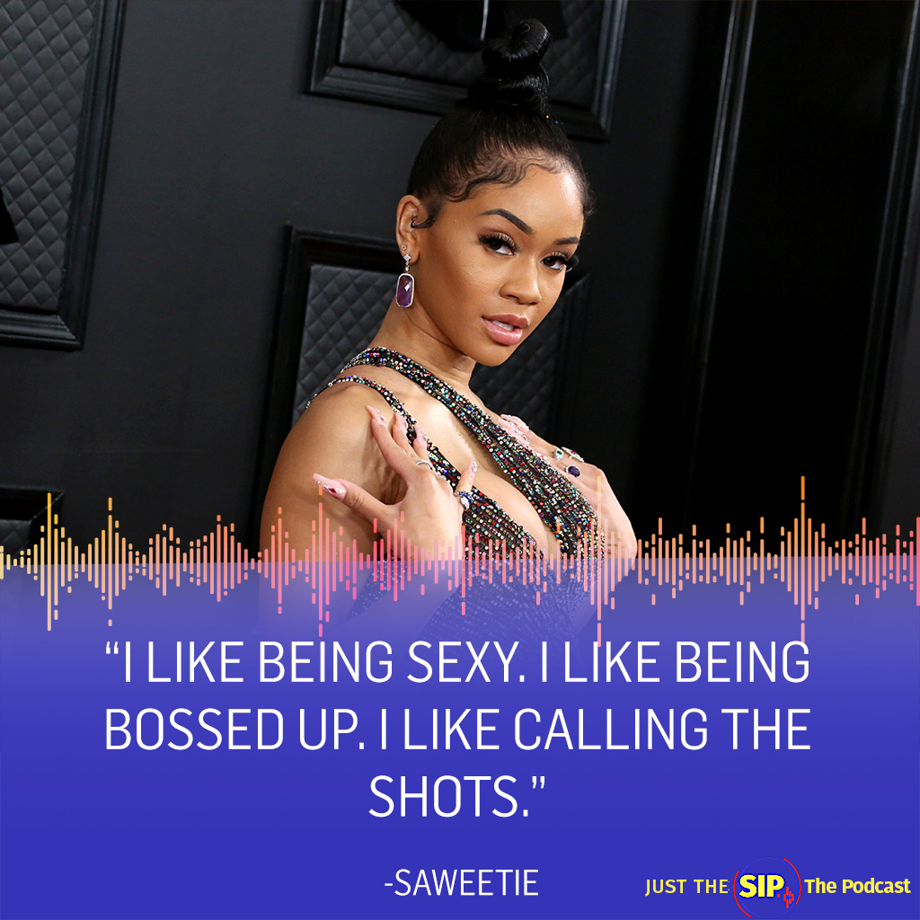 Just the sip, Saweetie Just the sip, Saweetie